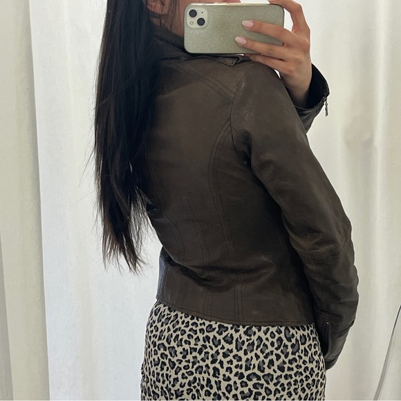 vintage 90s Danier motorcycle jacket - Picture 4 of 6